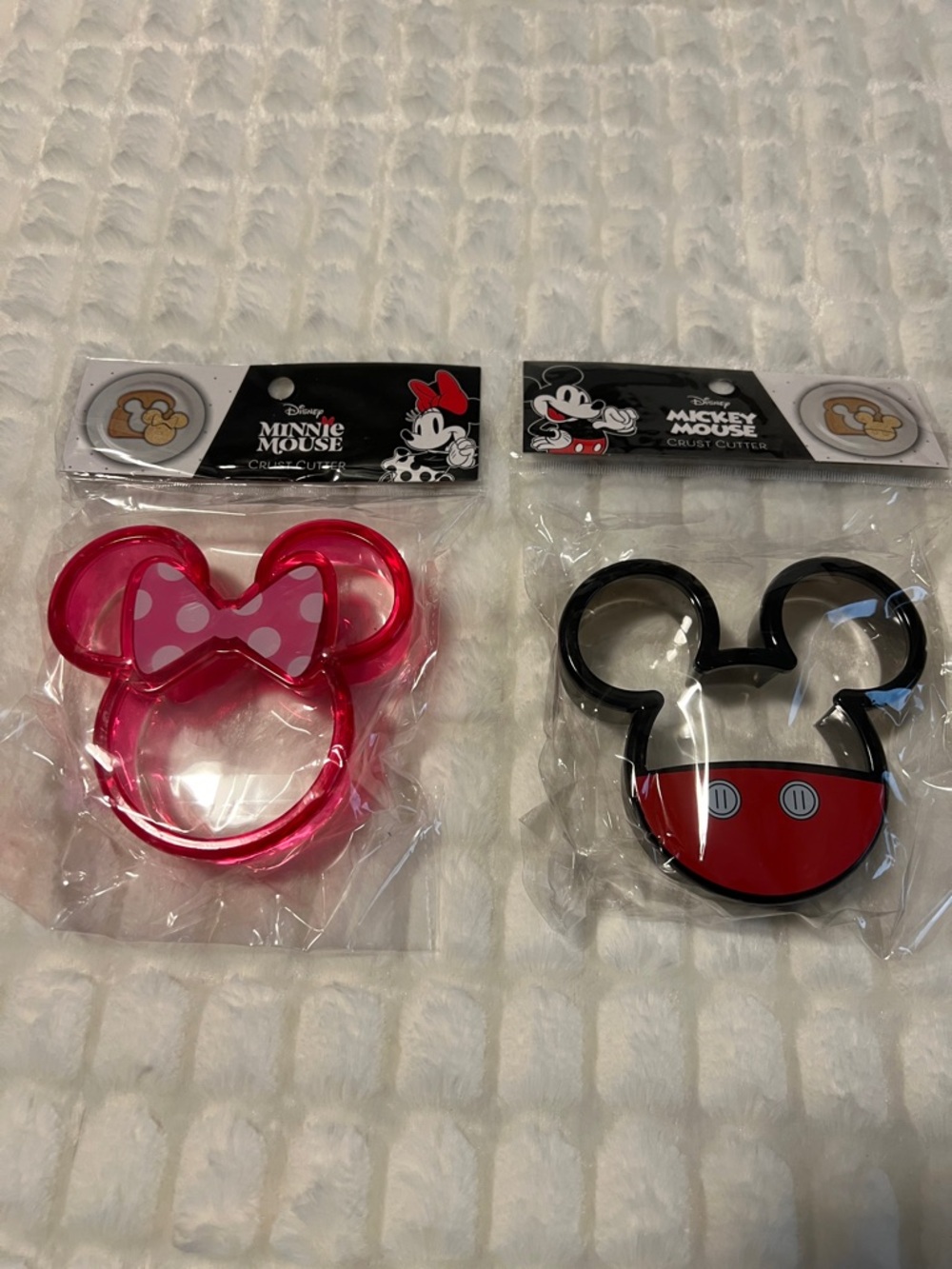 Disney Minnie & Mickey Mouse set  Cutters - Pink Bow & Black with Red Detail